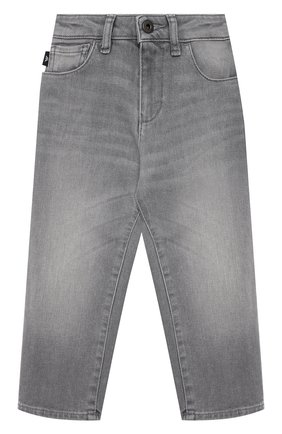 Детские джинсы EMPORIO ARMANI серого цвета по цене 14250 руб., арт. 3K4J10/4D2NZ | Фото 1 Детские джинсы EMPORIO ARMANI серого цвета, арт. 3K4J10/4D2NZ | Фото 1