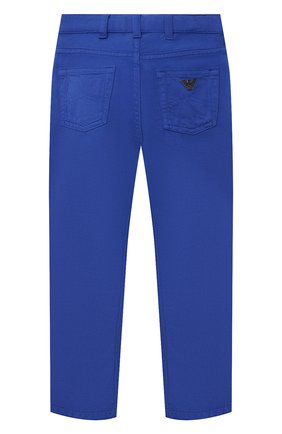 Детские джинсы EMPORIO ARMANI синего цвета по цене 11750 руб., арт. 3K4J45/3N4FZ | Фото 2 Детские джинсы EMPORIO ARMANI синего цвета, арт. 3K4J45/3N4FZ | Фото 2