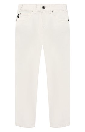 Детские джинсы EMPORIO ARMANI белого цвета по цене 11750 руб., арт. 3K4J45/3N4FZ | Фото 1 Детские джинсы EMPORIO ARMANI белого цвета, арт. 3K4J45/3N4FZ | Фото 1