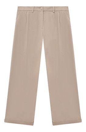Детские хлопковые брюки LORO PIANA бежевого цвета по цене 29950 руб., арт. FAL5085 | Фото 1 Детские хлопковые брюки LORO PIANA бежевого цвета, арт. FAL5085 | Фото 1 (Материал внешний: Хлопок; Девочки Кросс-КТ: Брюки-одежда; Ростовка одежда: 10 - 11 лет | 140 - 146см, 12 лет | 152 см, 4 года | 104 см, 6 лет | 116 см, 8 лет | 128 см)