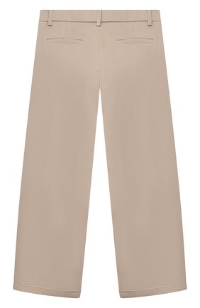 Детские хлопковые брюки LORO PIANA бежевого цвета по цене 29950 руб., арт. FAL5085 | Фото 2 Детские хлопковые брюки LORO PIANA бежевого цвета, арт. FAL5085 | Фото 2 (Материал внешний: Хлопок; Девочки Кросс-КТ: Брюки-одежда; Ростовка одежда: 10 - 11 лет | 140 - 146см, 12 лет | 152 см, 4 года | 104 см, 6 лет | 116 см, 8 лет | 128 см)