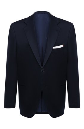 Мужской хлопковый пиджак KITON темно-синего цвета по цене 452000 руб., арт. UG81H07609/60-70 | Фото 1 Мужской хлопковый пиджак KITON темно-синего цвета, арт. UG81H07609/60-70 | Фото 1