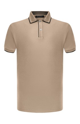 Мужское хлопковое поло LORO PIANA темно-бежевого цвета по цене 59500 руб., арт. FAI4903 | Фото 1 Мужское хлопковое поло LORO PIANA темно-бежевого цвета, арт. FAI4903 | Фото 1 (Длина (для топов): Стандартные; Материал внешний: Хлопок; Рукава: Короткие; Стили: Кэжуэл; Застежка: Пуговицы)