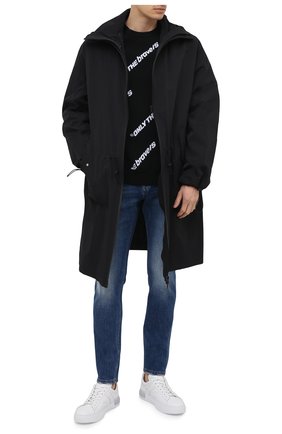 Мужские джинсы DON THE FULLER синего цвета по цене 27700 руб., арт. DHS1/NEW Y0RK/DTF/77SCSS704 | Фото 2 Мужские джинсы DON THE FULLER синего цвета, арт. DHS1/NEW Y0RK/DTF/77SCSS704 | Фото 2 (Материал внешний: Хлопок, Деним; Длина (брюки, джинсы): Стандартные; Силуэт М (брюки): Прямые; Детали: Потертости; Кросс-КТ: Деним; Стили: Кэжуэл)