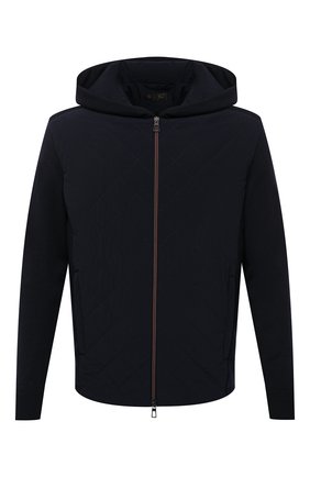Мужская утепленная куртка LORO PIANA темно-синего цвета по цене 308000 руб., арт. FAL5182 | Фото 1 Мужская утепленная куртка LORO PIANA темно-синего цвета, арт. FAL5182 | Фото 1