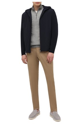 Мужская утепленная куртка LORO PIANA темно-синего цвета по цене 308000 руб., арт. FAL5182 | Фото 2 Мужская утепленная куртка LORO PIANA темно-синего цвета, арт. FAL5182 | Фото 2