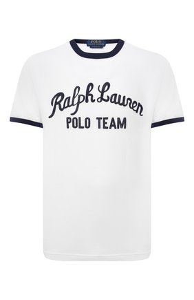 Мужская хлопковая футболка POLO RALPH LAUREN белого цвета по цене 8995 руб., арт. 710836747 | Фото 1 Мужская хлопковая футболка POLO RALPH LAUREN белого цвета, арт. 710836747 | Фото 1
