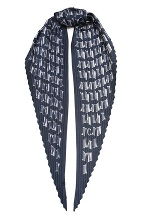 Мужской шелковый шарф GIORGIO ARMANI синего цвета, арт. 745106/1P106 | Фото 1 (Кросс-КТ: шелк; Материал: Текстиль, Шелк; Мужское Кросс-КТ: Шарфы - шарфы)