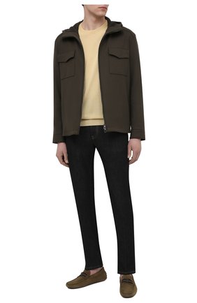 Мужские замшевые мокасины TOD’S хаки цвета по цене 41350 руб., арт. XXM0GW0CT50RE0 | Фото 2 Мужские замшевые мокасины TOD’S хаки цвета, арт. XXM0GW0CT50RE0 | Фото 2 (Материал внутренний: Натуральная кожа; Стили: Кэжуэл; Материал внешний: Замша)