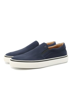Мужские замшевые слипоны TOD’S темно-синего цвета по цене 36300 руб., арт. XXM03E0EB50RE0 | Фото 1 Мужские замшевые слипоны TOD’S темно-синего цвета, арт. XXM03E0EB50RE0 | Фото 1
