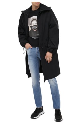 Мужские комбинированные кроссовки HOGAN черного цвета по цене 32700 руб., арт. HXM5630DM90PJW | Фото 2 Мужские комбинированные кроссовки HOGAN черного цвета, арт. HXM5630DM90PJW | Фото 2