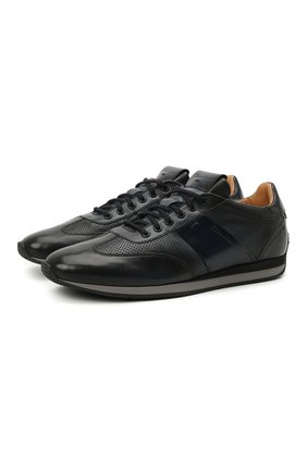 Мужские кожаные кроссовки SANTONI синего цвета по цене 47900 руб., арт. MBLC21448NGNMAPLU60 | Фото 1 Мужские кожаные кроссовки SANTONI синего цвета, арт. MBLC21448NGNMAPLU60 | Фото 1 (Стили: Классический; Подошва: Плоская; Материал внутренний: Натуральная кожа)