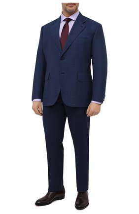 Мужской пиджак из шерсти и шелка BRIONI темно-синего цвета по цене 492000 руб., арт. RGQP0L/P0A6F/TRAVEL 75 | Фото 2 Мужской пиджак из шерсти и шелка BRIONI темно-синего цвета, арт. RGQP0L/P0A6F/TRAVEL 75 | Фото 2