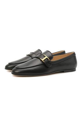 Женские кожаные лоферы TOD’S черного цвета по цене 46800 руб., арт. XXW79A0CX60G0C | Фото 1 Женские кожаные лоферы TOD’S черного цвета, арт. XXW79A0CX60G0C | Фото 1