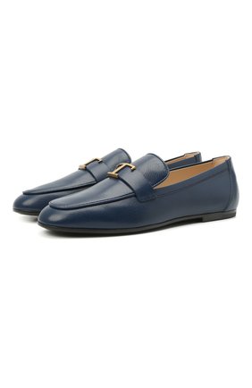 Женские кожаные лоферы TOD’S синего цвета по цене 42850 руб., арт. XXW35B0ED10TRP | Фото 1 Женские кожаные лоферы TOD’S синего цвета, арт. XXW35B0ED10TRP | Фото 1