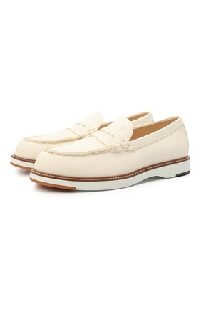 Женские кожаные пенни-лоферы TOD’S белого цвета по цене 52800 руб., арт. XXW05E0EB60EK0 | Фото 1 Женские кожаные пенни-лоферы TOD’S белого цвета, арт. XXW05E0EB60EK0 | Фото 1