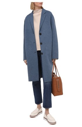 Женские кожаные пенни-лоферы TOD’S белого цвета по цене 52800 руб., арт. XXW05E0EB60EK0 | Фото 2 Женские кожаные пенни-лоферы TOD’S белого цвета, арт. XXW05E0EB60EK0 | Фото 2