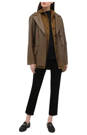 Женские кожаные лоферы TOD’S черного цвета по цене 49450 руб., арт. XXW02E0EE40MID | Фото 2 Женские кожаные лоферы TOD’S черного цвета, арт. XXW02E0EE40MID | Фото 2