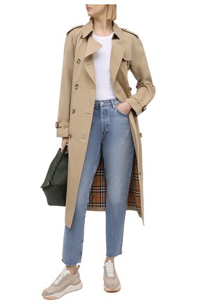 Женские кожаные кроссовки SANTONI бежевого цвета по цене 41250 руб., арт. WBI060823BTTXBNHI45 | Фото 2 Женские кожаные кроссовки SANTONI бежевого цвета, арт. WBI060823BTTXBNHI45 | Фото 2