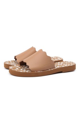 Женские кожаные шлепанцы essie SEE BY CHLOÉ бежевого цвета по цене 15050 руб., арт. SB35180A/12401 | Фото 1 Женские кожаные шлепанцы essie SEE BY CHLOÉ бежевого цвета, арт. SB35180A/12401 | Фото 1