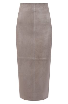 Женская кожаная юбка BRUNELLO CUCINELLI серого цвета по цене 267500 руб., арт. M0W30G3063 | Фото 1 Женская кожаная юбка BRUNELLO CUCINELLI серого цвета, арт. M0W30G3063 | Фото 1 (Длина Ж (юбки, платья, шорты): Миди; Женское Кросс-КТ: Юбка-одежда, Юбка-карандаш; Стили: Кэжуэл; Материал подклада: Синтетический материал; Материал внешний: Натуральная кожа)