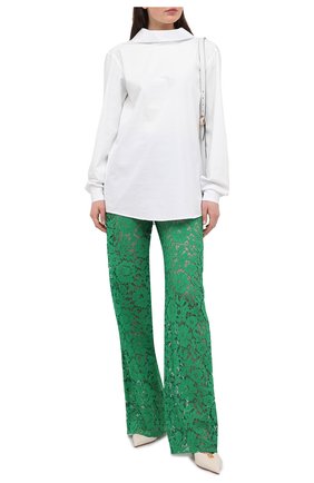 Женские брюки VALENTINO зеленого цвета по цене 190000 руб., арт. VB3RB4251EC | Фото 2 Женские брюки VALENTINO зеленого цвета, арт. VB3RB4251EC | Фото 2