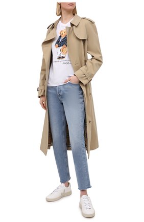 Женская хлопковая футболка POLO RALPH LAUREN белого цвета по цене 8920 руб., арт. 211827926 | Фото 2 Женская хлопковая футболка POLO RALPH LAUREN белого цвета, арт. 211827926 | Фото 2