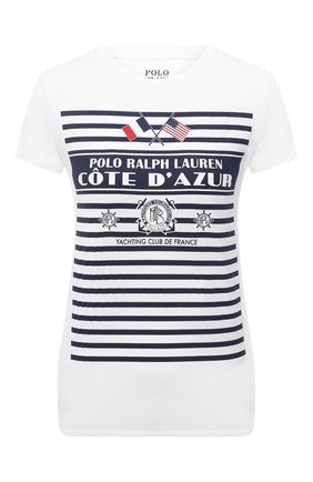 Женская хлопковая футболка POLO RALPH LAUREN белого цвета по цене 8920 руб., арт. 211827904 | Фото 1 Женская хлопковая футболка POLO RALPH LAUREN белого цвета, арт. 211827904 | Фото 1