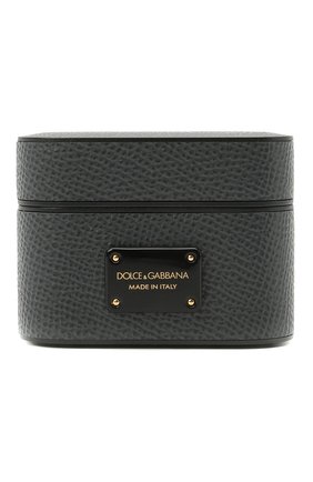 Чехол для airpods pro DOLCE & GABBANA серого цвета по цене 14800 руб., арт. BP2816/AW394 | Фото 1 Чехол для airpods pro DOLCE & GABBANA серого цвета, арт. BP2816/AW394 | Фото 1