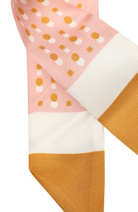 Женский шелковый шарф-бандо LORO PIANA розового цвета, арт. FAL5500 | Фото 2 (Материал: Текстиль, Шелк; Региональные ограничения белый список (Axapta Mercury): RU)