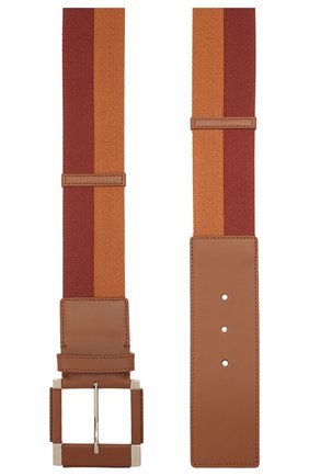 Женский текстильный пояс LORO PIANA коричневого цвета по цене 39950 руб., арт. FAL6513 | Фото 2 Женский текстильный пояс LORO PIANA коричневого цвета, арт. FAL6513 | Фото 2 (Материал: Текстиль)