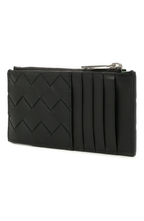 Женский футляр для кредитных карт BOTTEGA VENETA черного цвета по цене 33800 руб., арт. 639855/VCPQ8 | Фото 2 Женский футляр для кредитных карт BOTTEGA VENETA черного цвета, арт. 639855/VCPQ8 | Фото 2