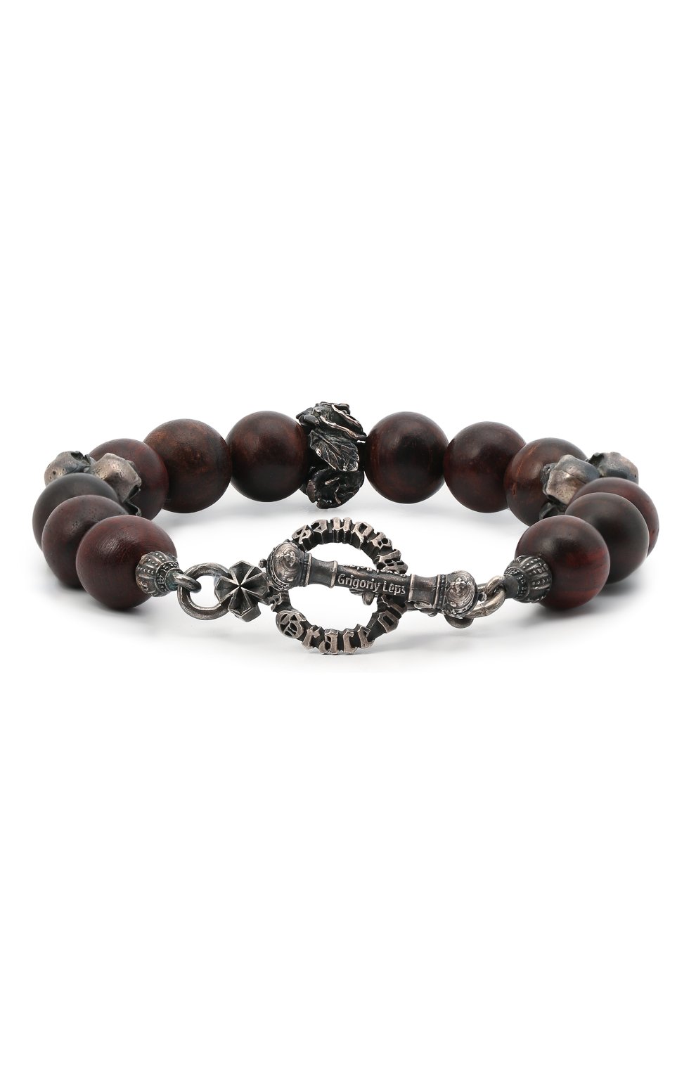 Женский браслет ангелы и демоны GL JEWELRY коричневого цвета по цене 23100 руб., арт. PB529 | Фото 2 Женский браслет ангелы и демоны GL JEWELRY коричневого цвета, арт. PB529 | Фото 2 (Материал: Серебро)