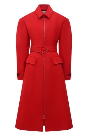 Женский хлопковый плащ BOTTEGA VENETA красного цвета по цене 286000 руб., арт. 646956/V0020 | Фото 1 Женский хлопковый плащ BOTTEGA VENETA красного цвета, арт. 646956/V0020 | Фото 1