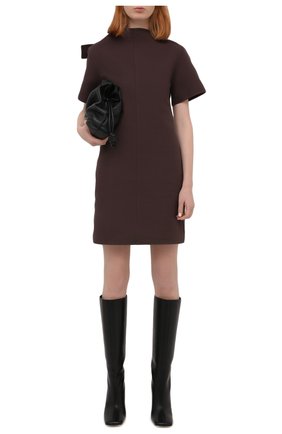 Женское хлопковое платье BOTTEGA VENETA бордового цвета по цене 105000 руб., арт. 651743/V0BT0 | Фото 2 Женское хлопковое платье BOTTEGA VENETA бордового цвета, арт. 651743/V0BT0 | Фото 2