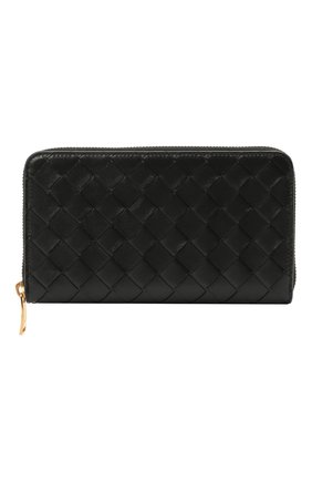 Женские кожаный кошелек BOTTEGA VENETA черного цвета по цене 62500 руб., арт. 608053/VCPP2 | Фото 1 Женские кожаный кошелек BOTTEGA VENETA черного цвета, арт. 608053/VCPP2 | Фото 1