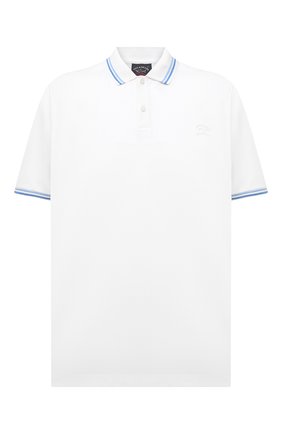 Мужское хлопковое поло PAUL&SHARK белого цвета по цене 21350 руб., арт. 21411298/C00/3XL-6XL | Фото 1 Мужское хлопковое поло PAUL&SHARK белого цвета, арт. 21411298/C00/3XL-6XL | Фото 1
