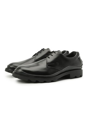 Мужские кожаные дерби TOD’S черного цвета по цене 56400 руб., арт. XXM04E00C20LYG | Фото 1 Мужские кожаные дерби TOD’S черного цвета, арт. XXM04E00C20LYG | Фото 1