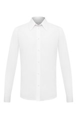 Мужская хлопковая рубашка BOTTEGA VENETA белого цвета, арт. 651007/VKDZ0 | Фото 1 (Манжеты: На пуговицах; Воротник: Кент; Рукава: Длинные; Рубашки М: Regular Fit; Случай: Повседневный; Длина (для топов): Стандартные; Региональные ограничения белый список (Axapta Mercury): RU; Материал внешний: Хлопок; Принт: Однотонные; Стили: Минимализм)