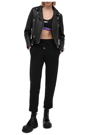 Женский топ OFF-WHITE черного цвета по цене 22100 руб., арт. 0WV0015R21JER001 | Фото 2 Женский топ OFF-WHITE черного цвета, арт. 0WV0015R21JER001 | Фото 2