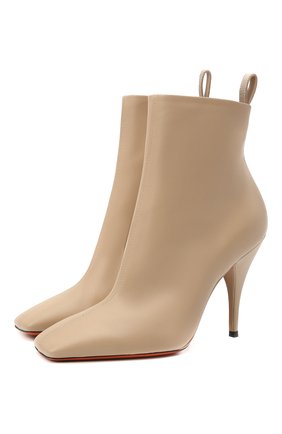 Женские кожаные ботильоны SANTONI бежевого цвета по цене 73250 руб., арт. WTNQ59368HA2TSCKE32 | Фото 1 Женские кожаные ботильоны SANTONI бежевого цвета, арт. WTNQ59368HA2TSCKE32 | Фото 1