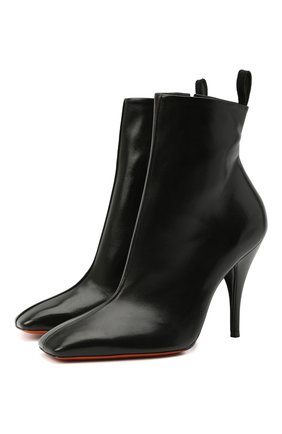 Женские кожаные ботильоны SANTONI черного цвета по цене 74800 руб., арт. WTNQ59368HA2TSCKN01 | Фото 1 Женские кожаные ботильоны SANTONI черного цвета, арт. WTNQ59368HA2TSCKN01 | Фото 1