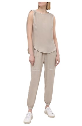 Женские джоггеры HEROINE SPORT бежевого цвета по цене 15350 руб., арт. HS-4-118/H0LIDAY 20 | Фото 2 Женские джоггеры HEROINE SPORT бежевого цвета, арт. HS-4-118/H0LIDAY 20 | Фото 2