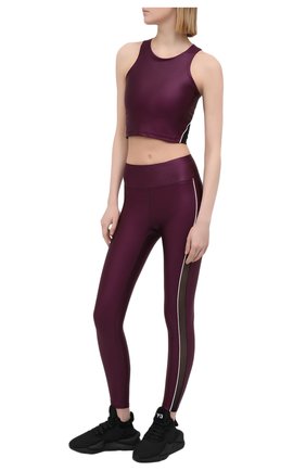 Женские леггинсы HEROINE SPORT бордового цвета по цене 12050 руб., арт. HS-4-105/FALL 2020 | Фото 2 Женские леггинсы HEROINE SPORT бордового цвета, арт. HS-4-105/FALL 2020 | Фото 2