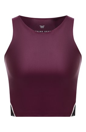 Женский топ HEROINE SPORT бордового цвета по цене 9635 руб., арт. HS-2-038/FALL 2020 | Фото 1 Женский топ HEROINE SPORT бордового цвета, арт. HS-2-038/FALL 2020 | Фото 1