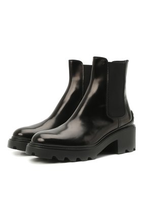 Женские кожаные ботинки TOD’S черного цвета по цене 52800 руб., арт. XXW08D0EA10AKT | Фото 1 Женские кожаные ботинки TOD’S черного цвета, арт. XXW08D0EA10AKT | Фото 1