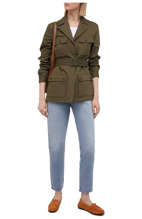 Женские замшевые мокасины TOD’S оранжевого цвета по цене 37450 руб., арт. XXW74B00010RE0 | Фото 2 Женские замшевые мокасины TOD’S оранжевого цвета, арт. XXW74B00010RE0 | Фото 2