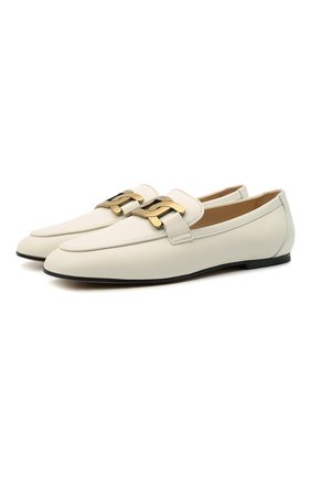 Женские кожаные лоферы TOD’S белого цвета по цене 52800 руб., арт. XXW79A0DD00MID | Фото 1 Женские кожаные лоферы TOD’S белого цвета, арт. XXW79A0DD00MID | Фото 1