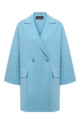 Женское шерстяное пальто LORO PIANA голубого цвета по цене 757500 руб., арт. FAL5753 | Фото 1 Женское шерстяное пальто LORO PIANA голубого цвета, арт. FAL5753 | Фото 1