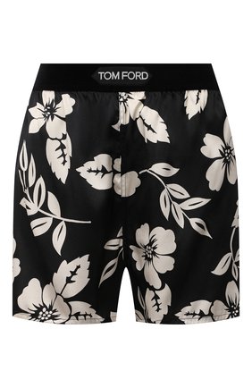 Женские шелковые шорты TOM FORD черно-белого цвета по цене 30950 руб., арт. SH0020-FAP152 | Фото 1 Женские шелковые шорты TOM FORD черно-белого цвета, арт. SH0020-FAP152 | Фото 1